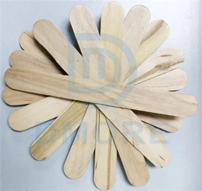 Enam inci kayu semulajadi kraf popsicle tongkat lidah lidah kayu tongkat kayu